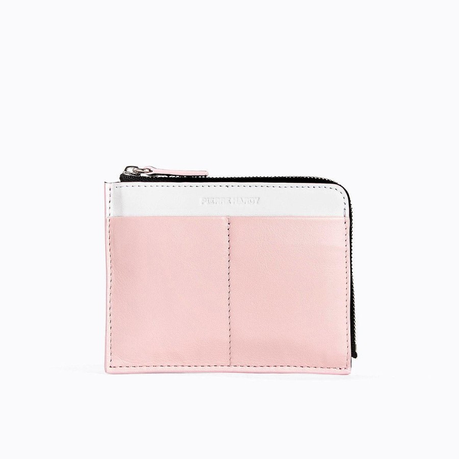 Pierre Hardy Valois Coin Purse Pink/White Wallets