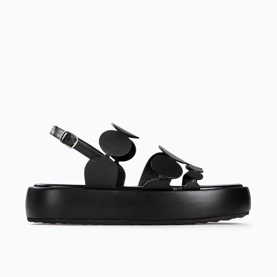 Pierre Hardy Bulles Flatform Sandal Black Mules & Sandals