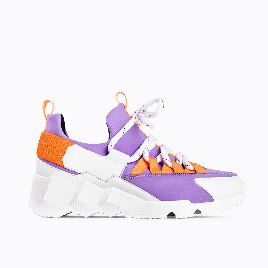 Pierre Hardy Trek Comet Sneakers White/Mauve/Orange Sneakers