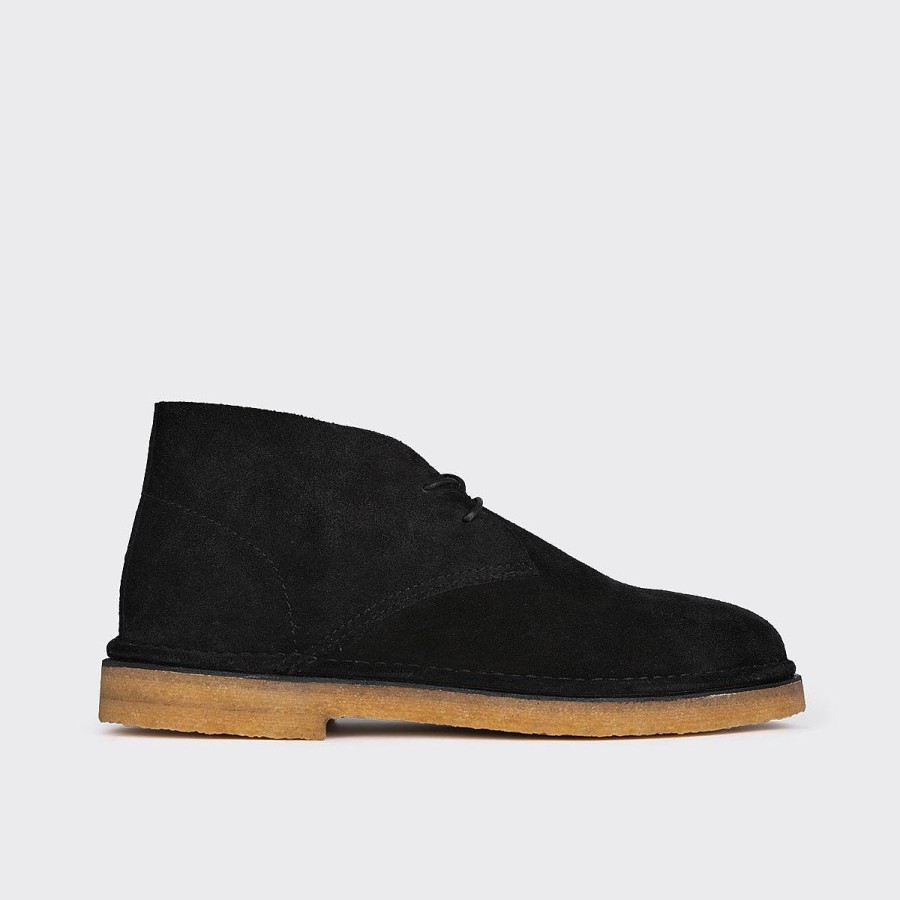 Pierre Hardy Antoine Desert Boot Black Loafers & Flat Shoes