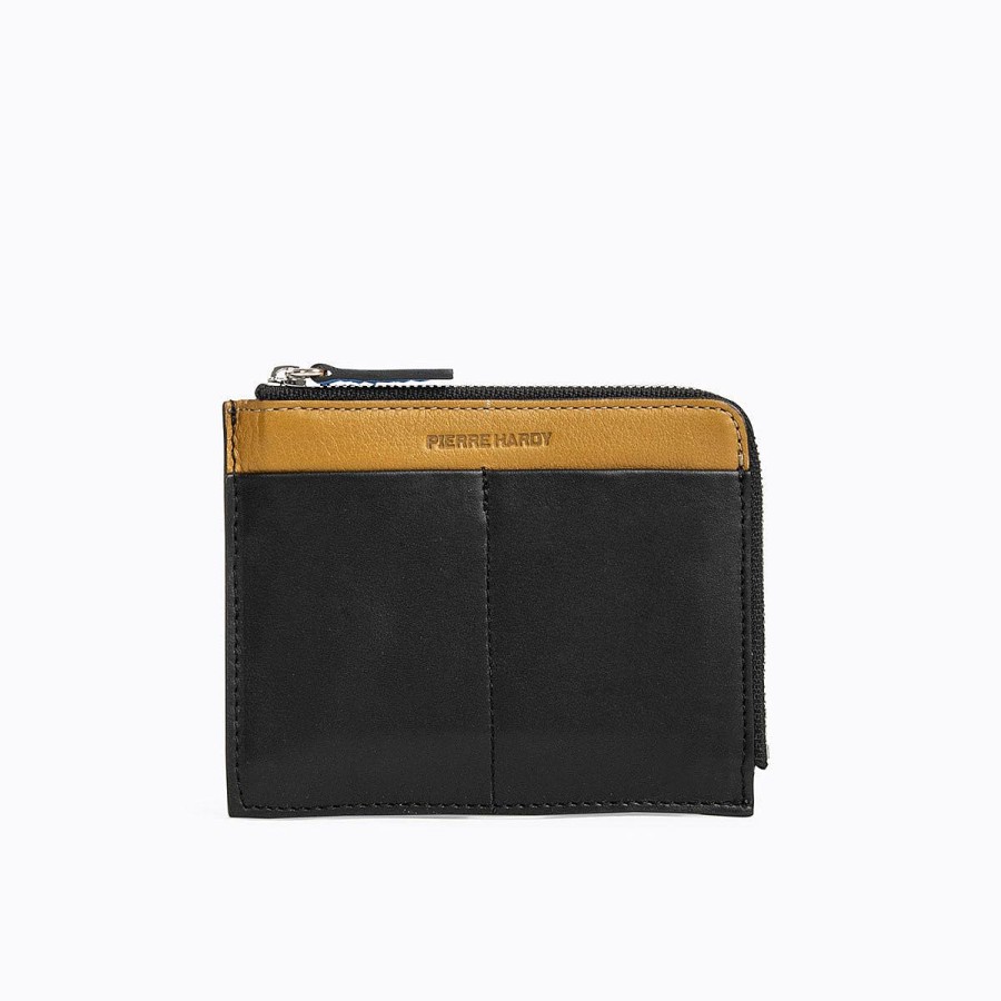 Pierre Hardy Valois Coin Purse Black/Olive Wallets