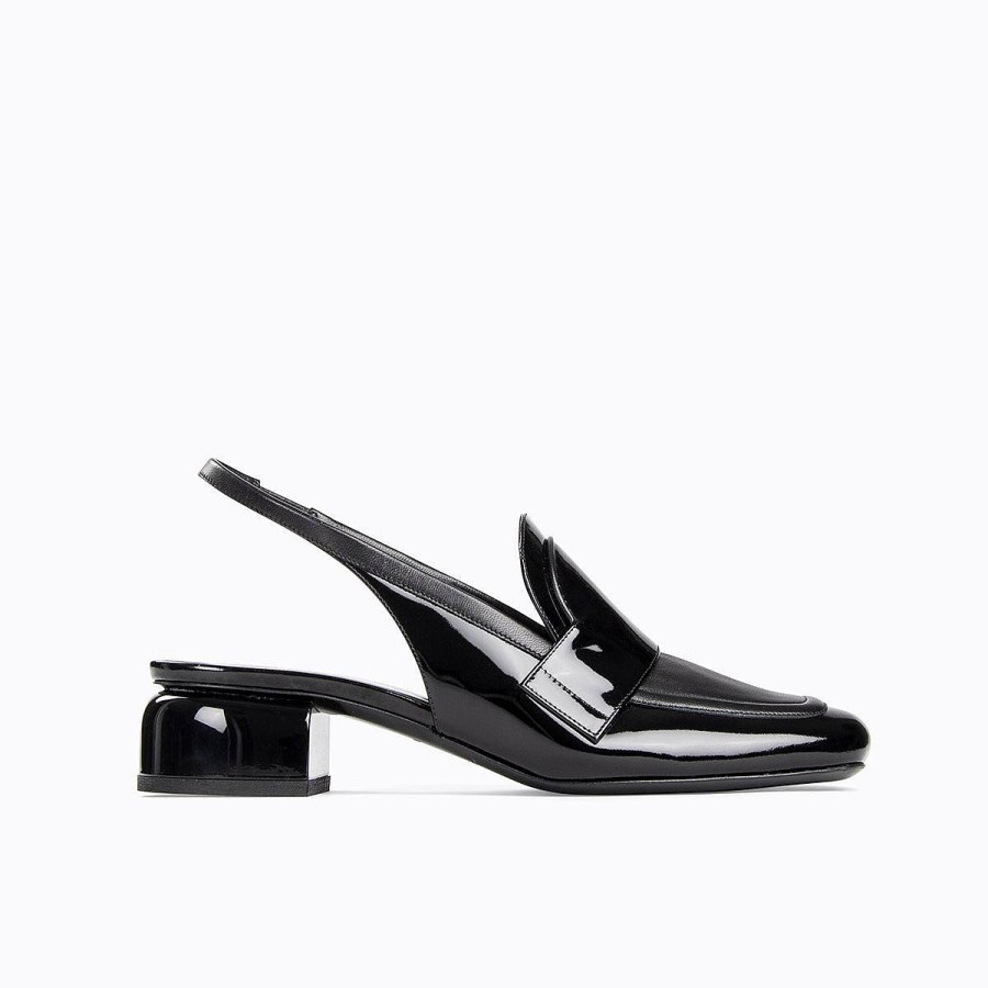 Pierre Hardy Biba Slingback Loafer Black Pumps