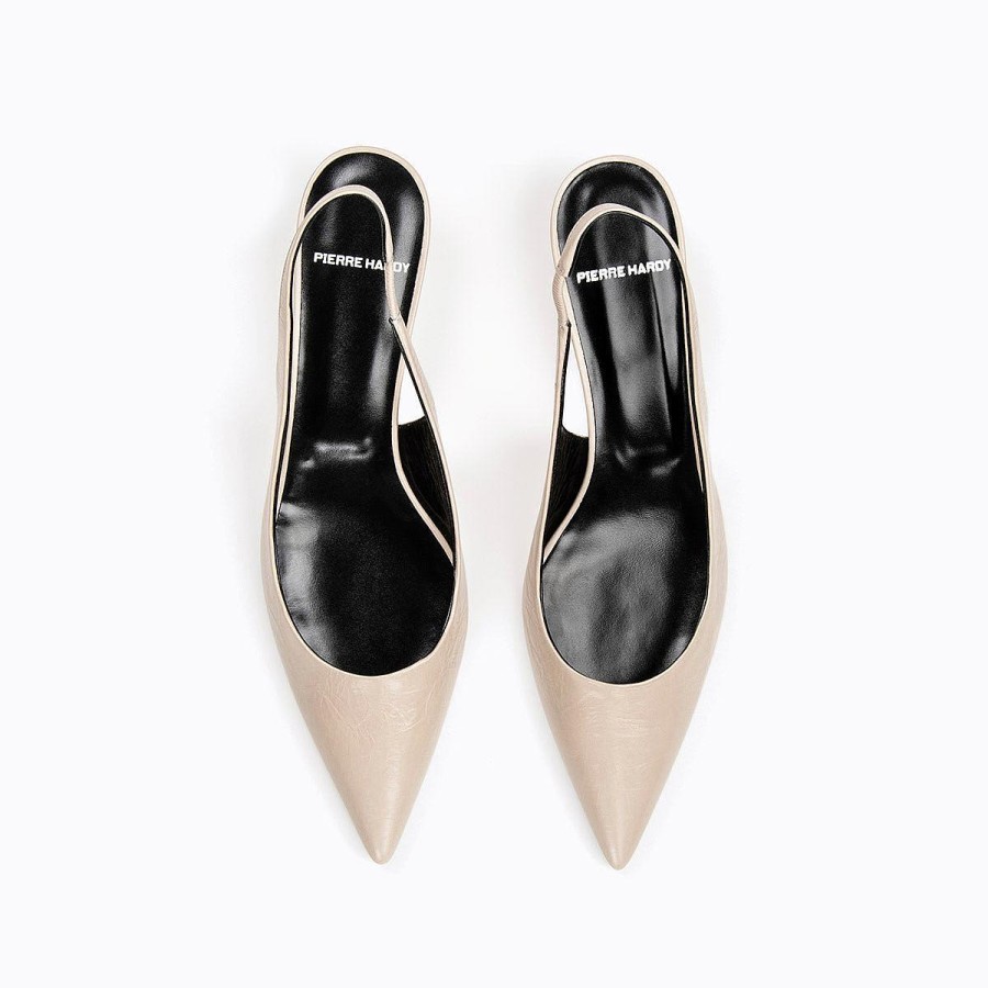 Pierre Hardy Amber Slingback Chalk Pumps