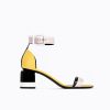 Pierre Hardy Alpha Gae Sandal Pink/Yellow Mules & Sandals