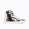 Pierre Hardy 112 High-Top Sneakers Leopard/Black/Whiite Sneakers