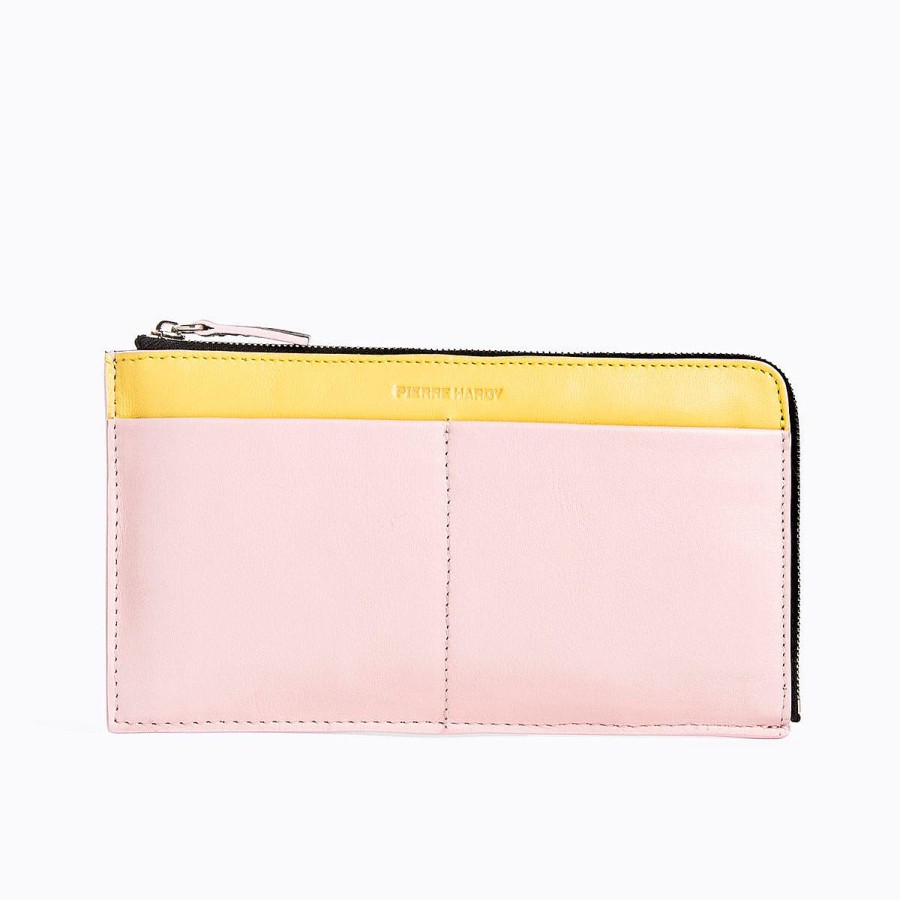 Pierre Hardy Palatine Wallet Pink/Yellow Wallets