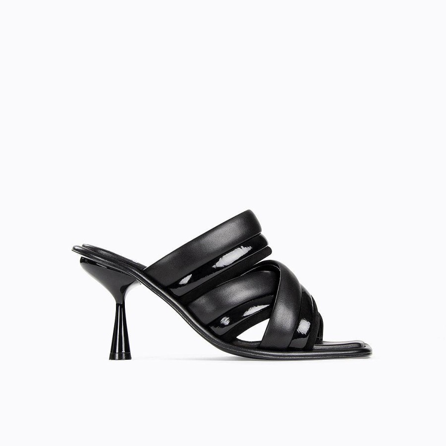 Pierre Hardy Xanadu Heeled Mule Black Mules & Sandals