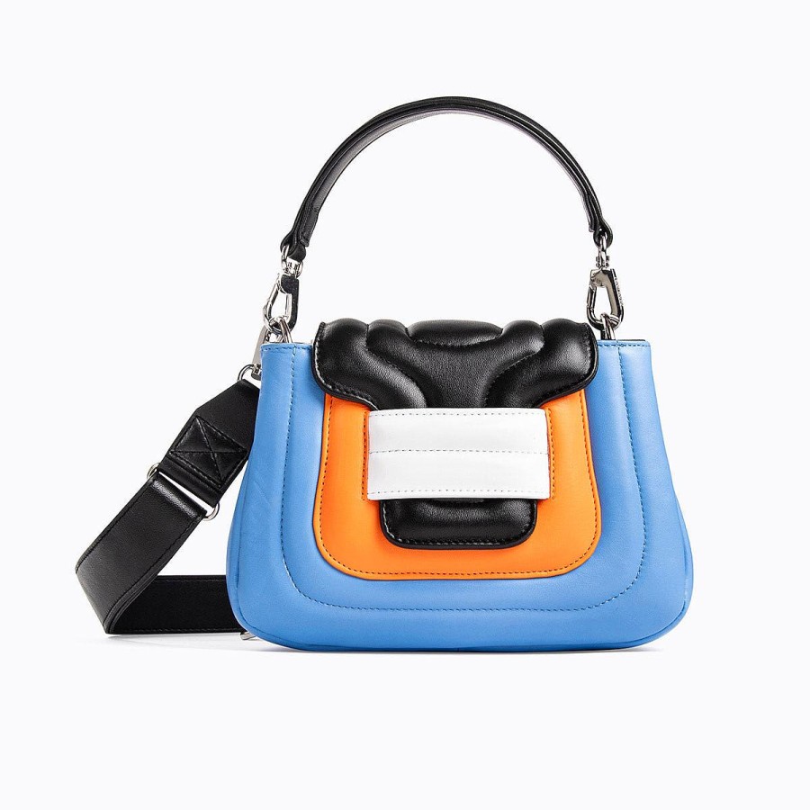 Pierre Hardy Alpha Pad Handbag Blue/Orange/Black Handbags