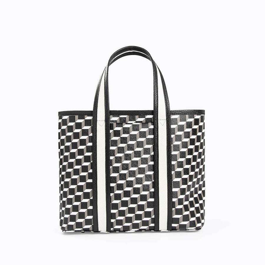 Pierre Hardy Mini Archi Tote Black/White Tote Bags