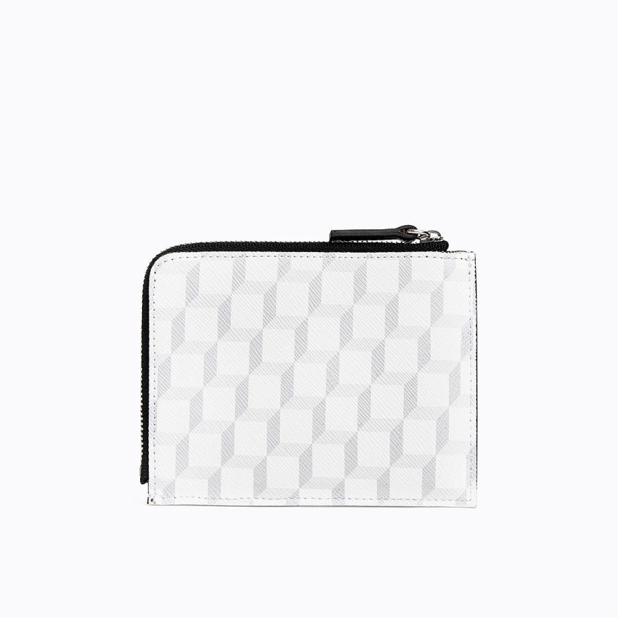 Pierre Hardy Valois Coin Purse White/Black Wallets