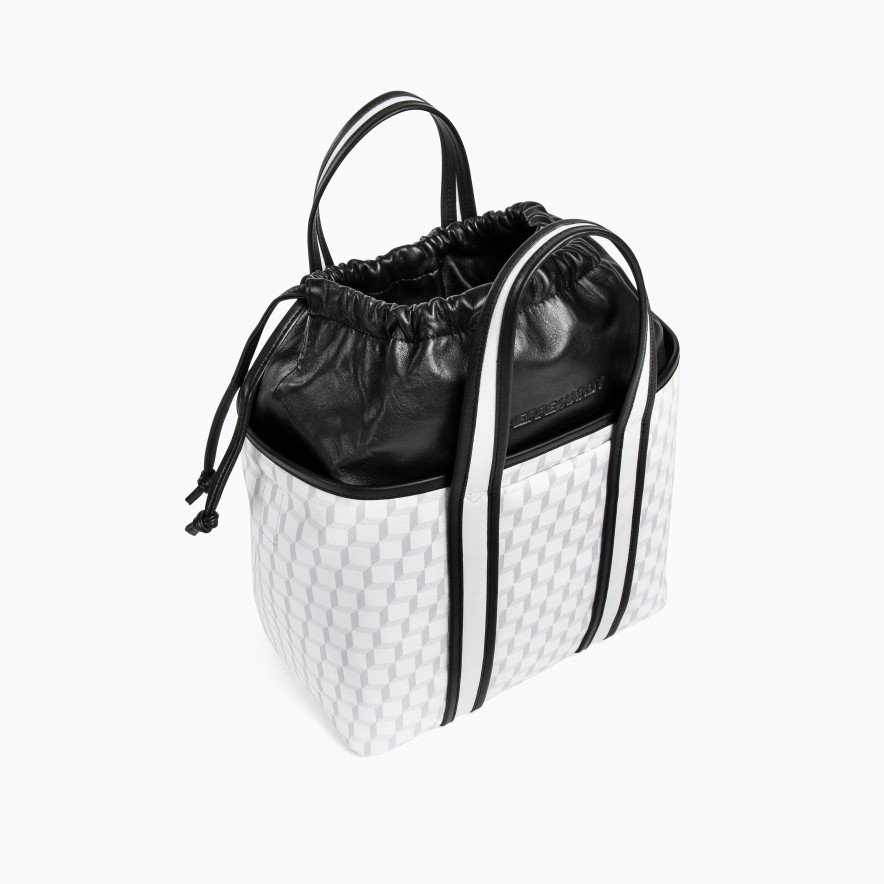 Pierre Hardy Mini Archi Tote White/Black Tote Bags & Baskets