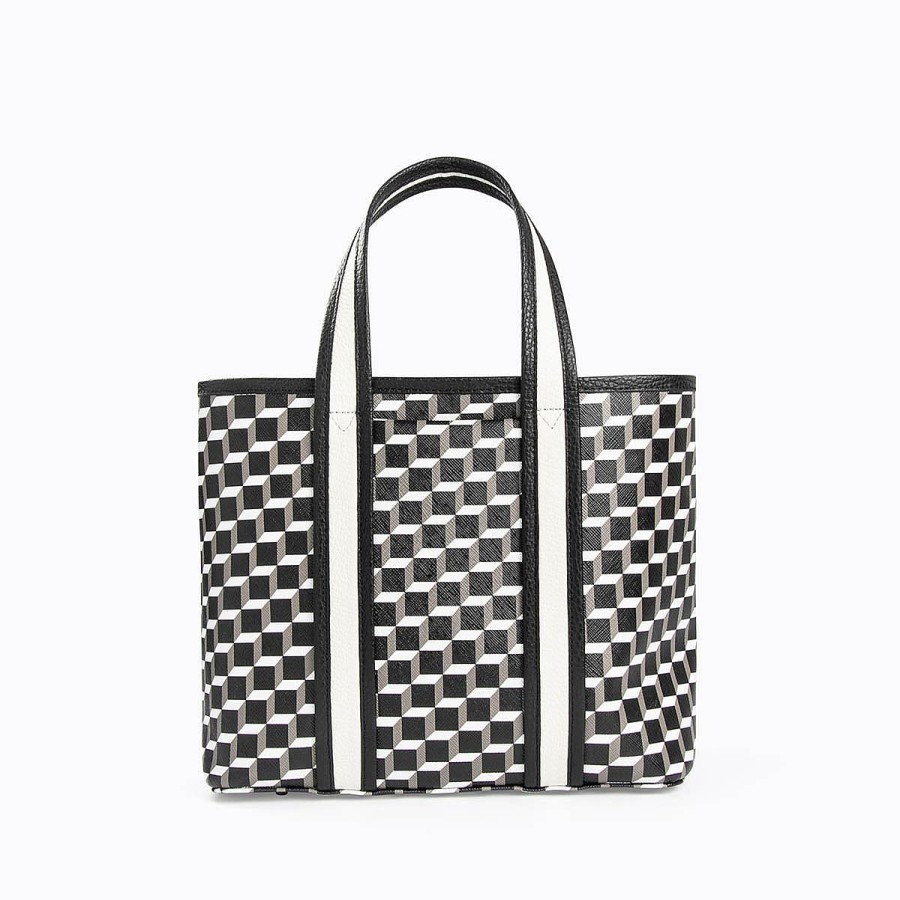 Pierre Hardy Mini Archi Tote Black/White Tote Bags & Baskets