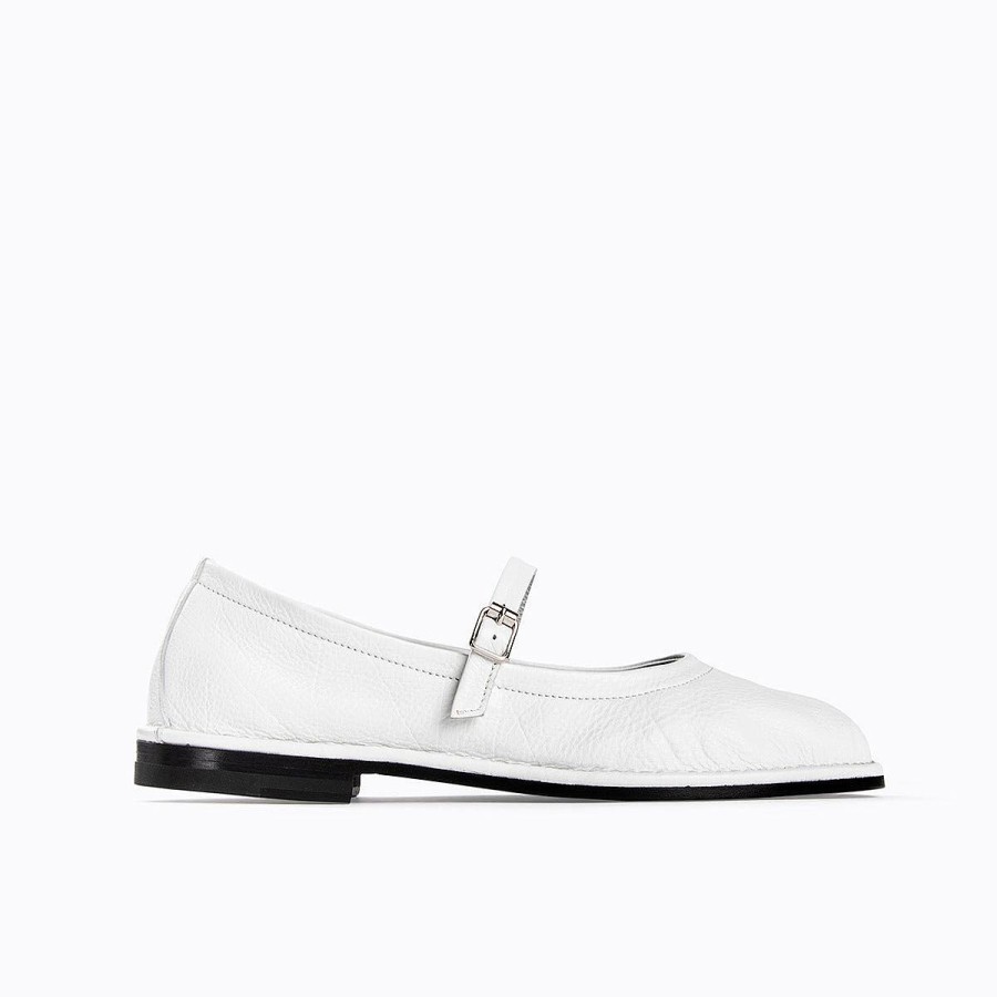 Pierre Hardy Trish Ballerina White Loafers & Flat Shoes